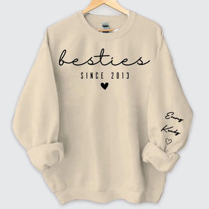 Personalized Bestie Custom Name Best Friend Gift Sweatshirt Printed LVA24507