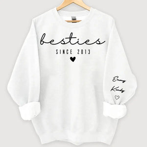 Personalized Bestie Custom Name Best Friend Gift Sweatshirt Printed LVA24507