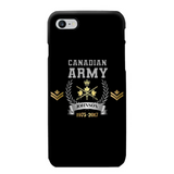 Personalized Canadian Army Rank Camo Custom Name & Time Phonecase Printed AHVQ24540