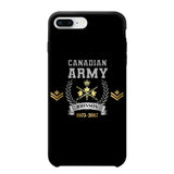 Personalized US Army Rank Camo Custom Name & Time Phonecase Printed AHVQ24540