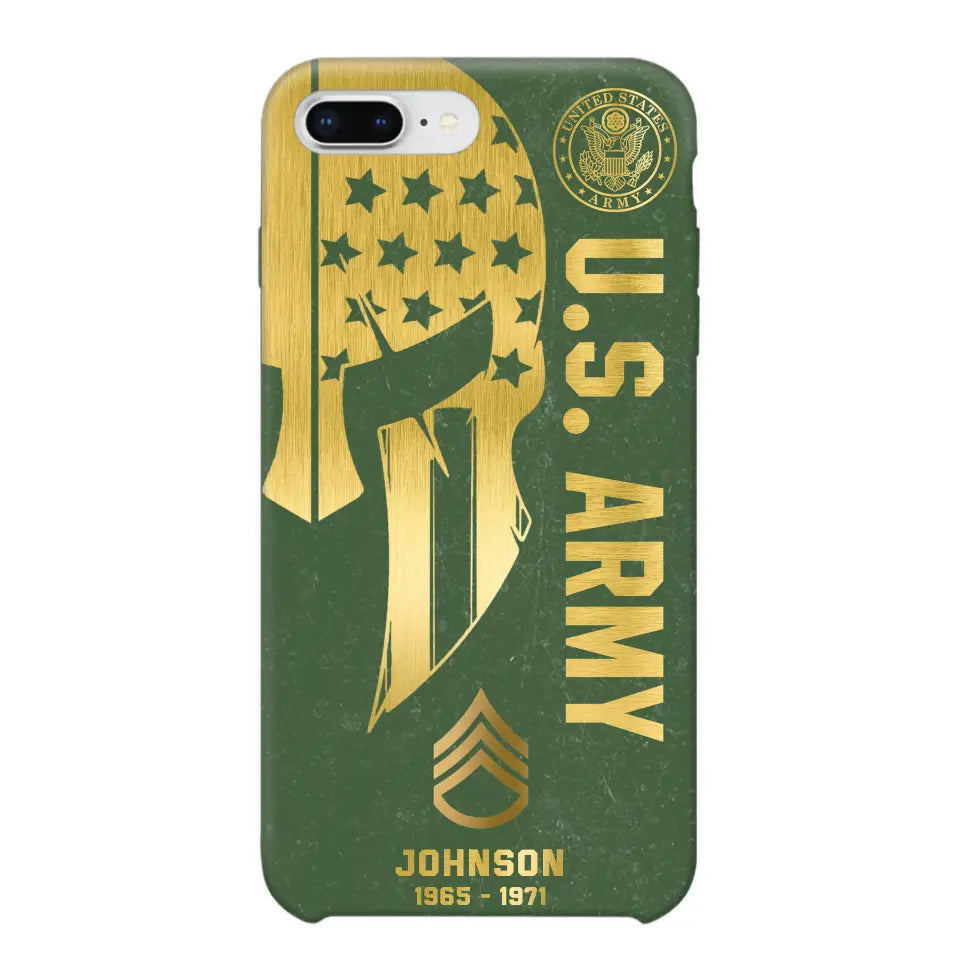 Personalized US Military Retired Phone Case Printed QTKH458