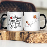 Personalized I Fucking Miss You Bitch Map States Besties & Couple Gift Accent Mug Printed HN24605