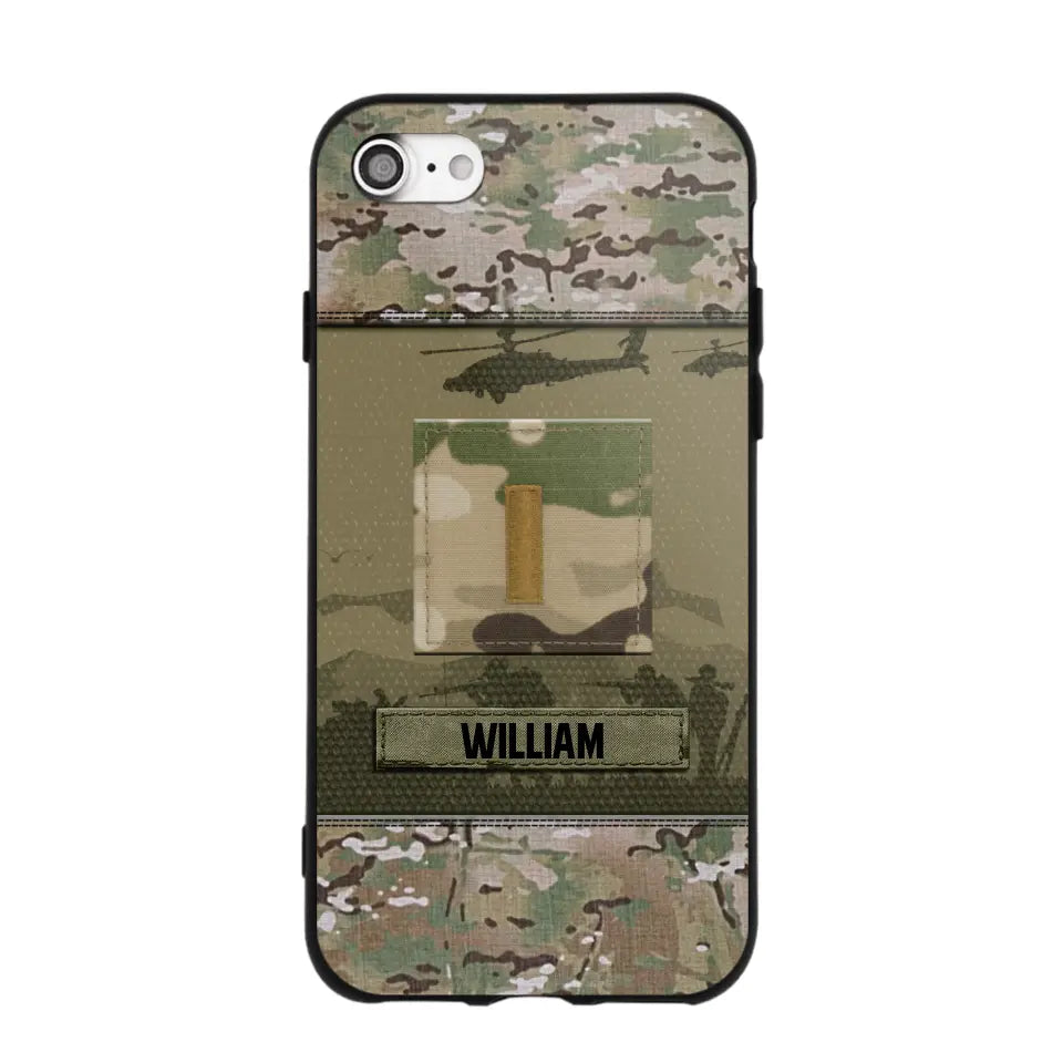 Personalized US Veterans/Soldier Camo Phone Case Printed 22SEP-DT12