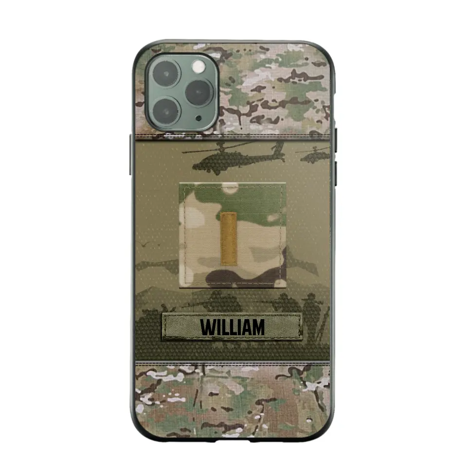 Personalized US Veterans/Soldier Camo Phone Case Printed 22SEP-DT12