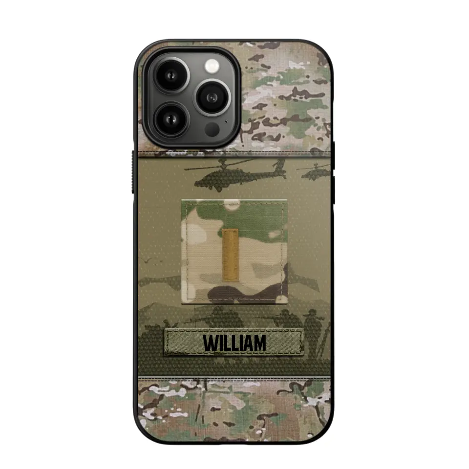 Personalized US Veterans/Soldier Camo Phone Case Printed 22SEP-DT12