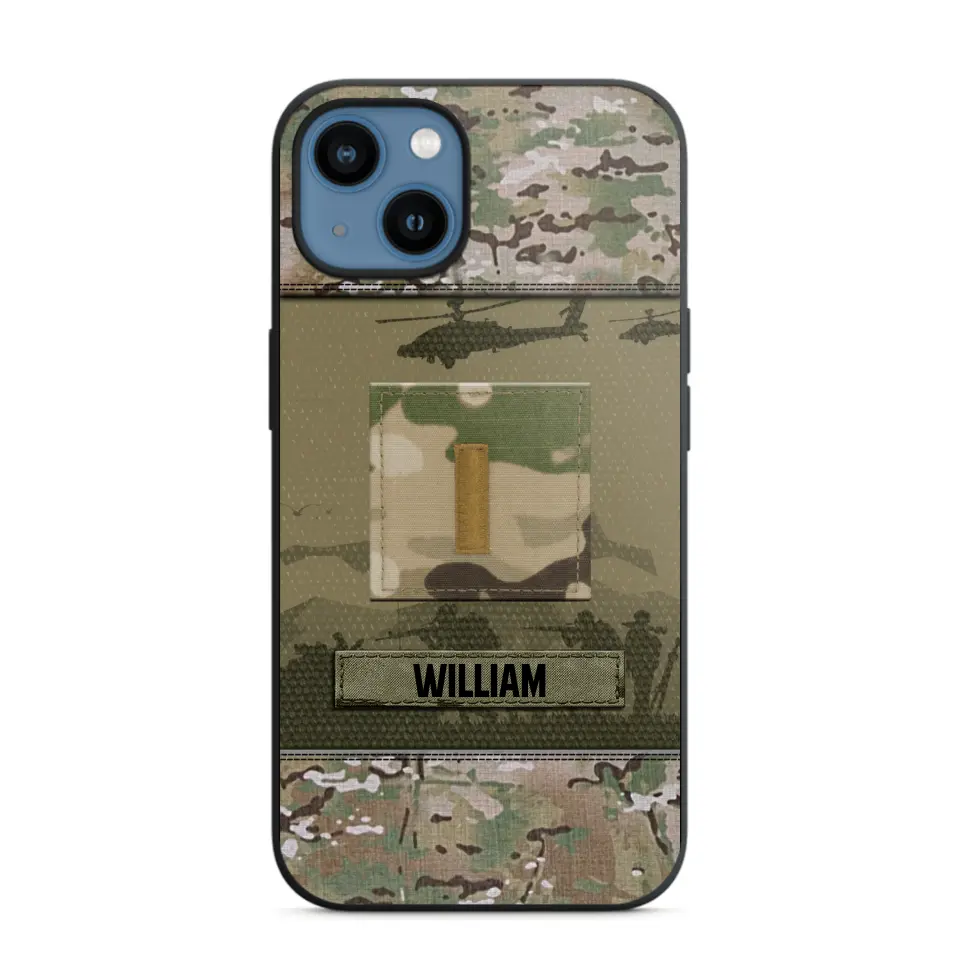 Personalized US Veterans/Soldier Camo Phone Case Printed 22SEP-DT12