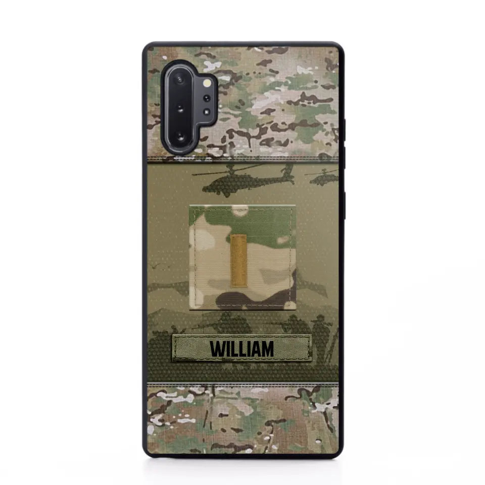 Personalized US Veterans/Soldier Camo Phone Case Printed 22SEP-DT12