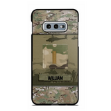 Personalized US Veterans/Soldier Camo Phone Case Printed 22SEP-DT12