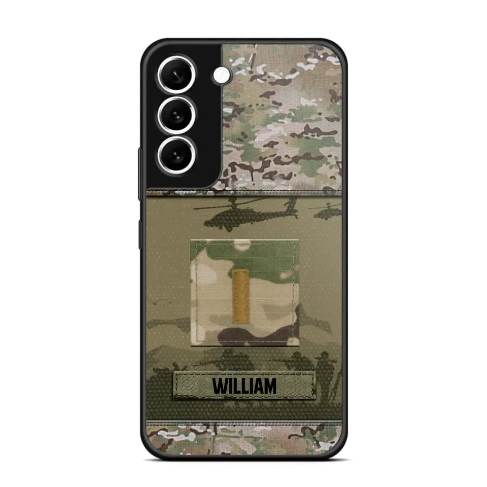 Personalized US Veterans/Soldier Camo Phone Case Printed 22SEP-DT12