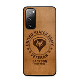 Personalized US Military Leather Texture Phone Case Printed QTPN301