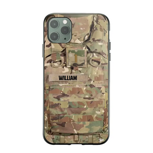 Personalized US Veterans/Soldier Camo Phone Case Printed 22OCT-DT07