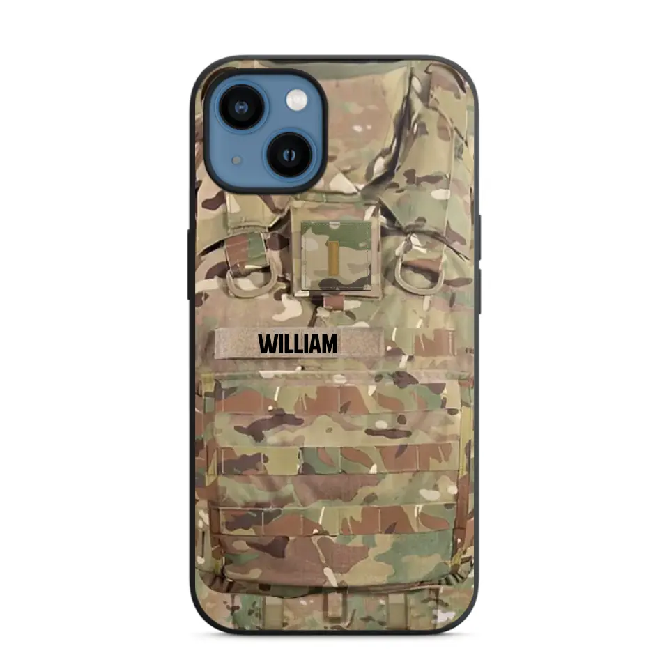 Personalized US Veterans/Soldier Camo Phone Case Printed 22OCT-DT07