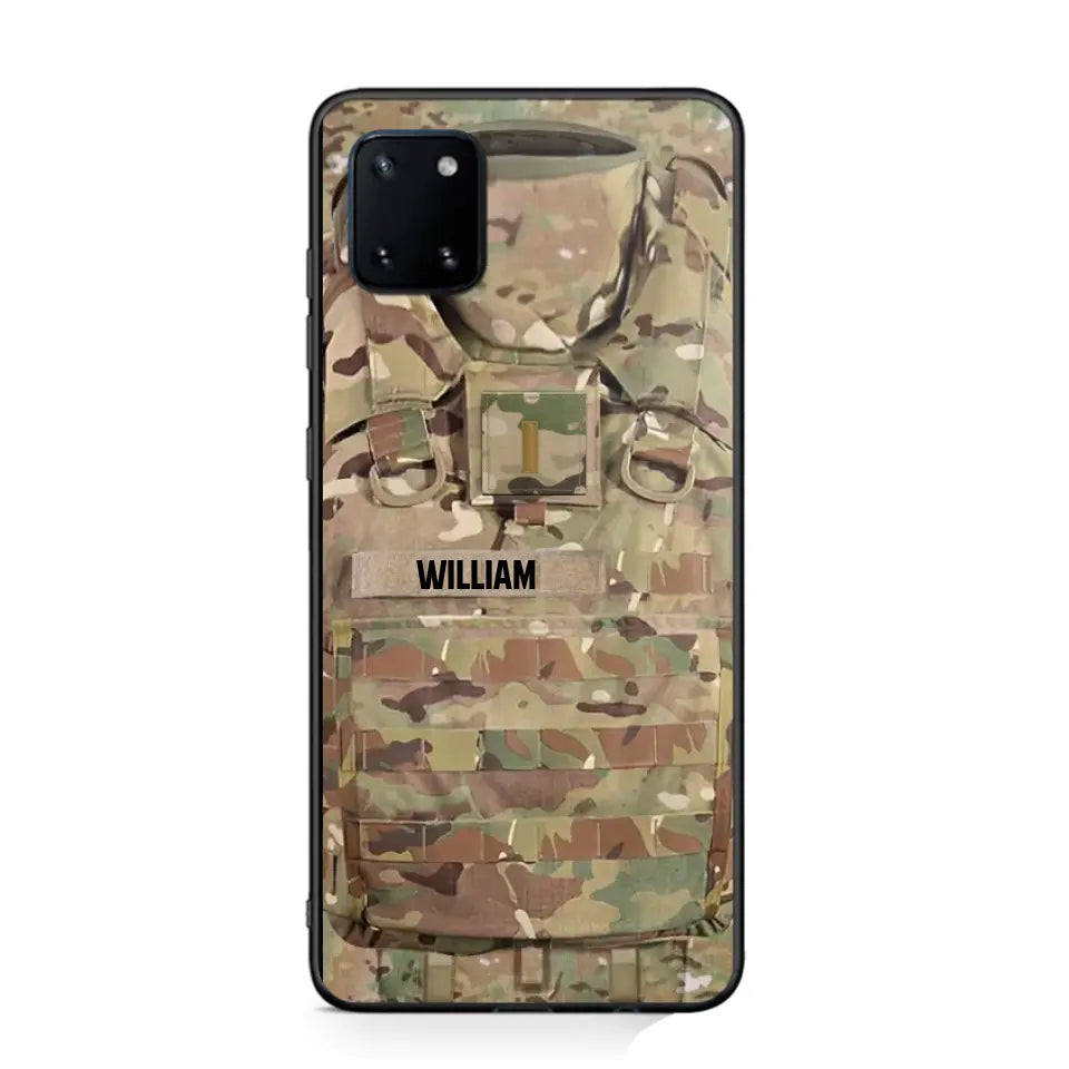 Personalized US Veterans/Soldier Camo Phone Case Printed 22OCT-DT07