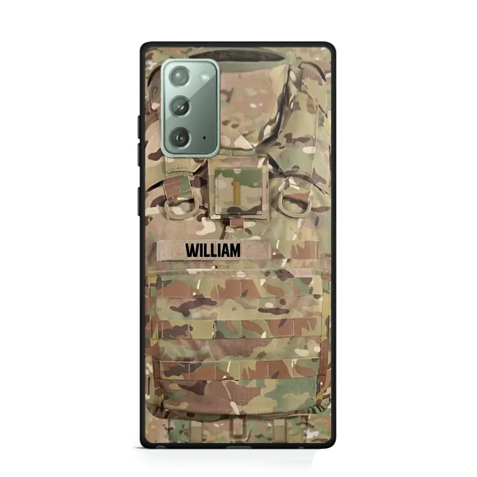 Personalized US Veterans/Soldier Camo Phone Case Printed 22OCT-DT07