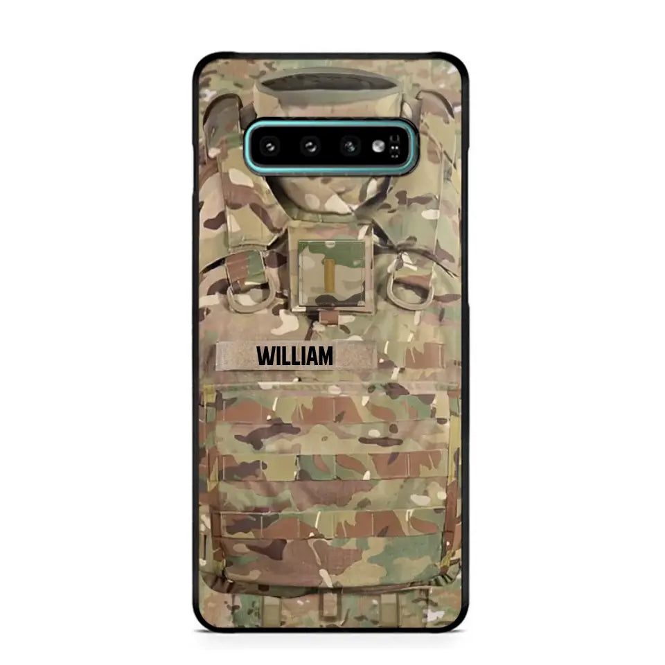 Personalized US Veterans/Soldier Camo Phone Case Printed 22OCT-DT07