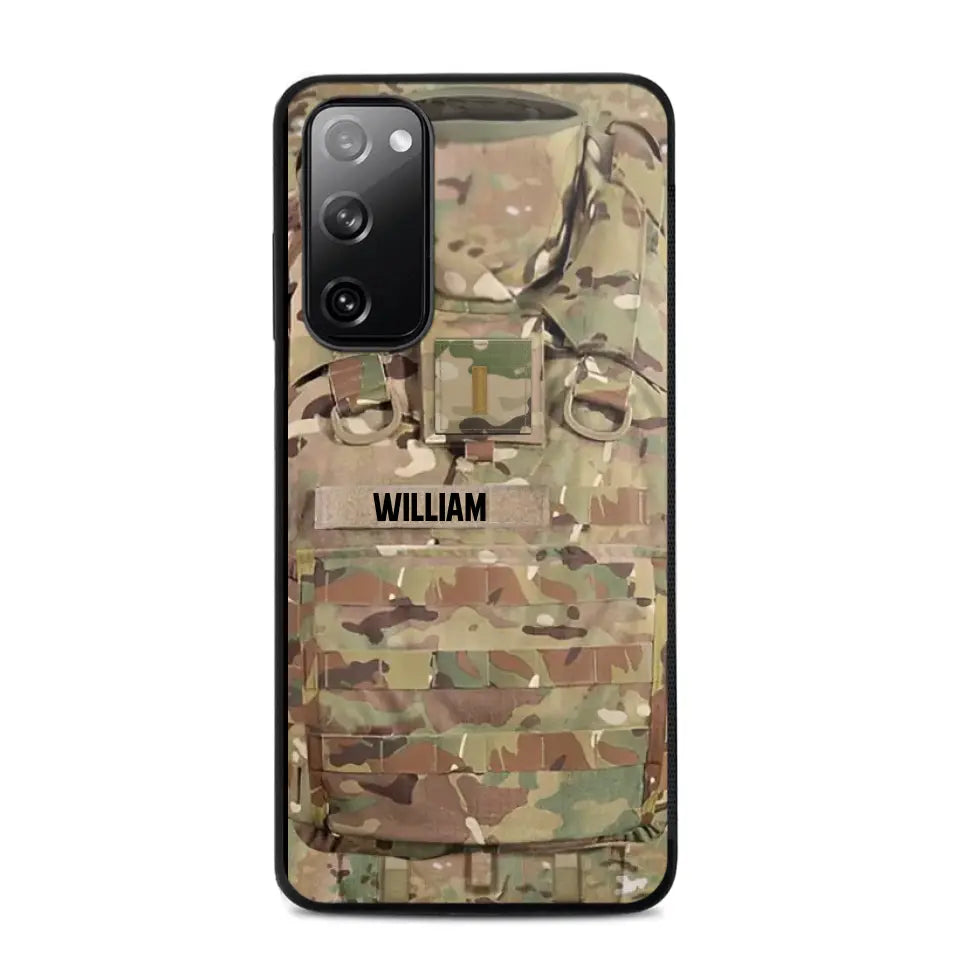 Personalized US Veterans/Soldier Camo Phone Case Printed 22OCT-DT07