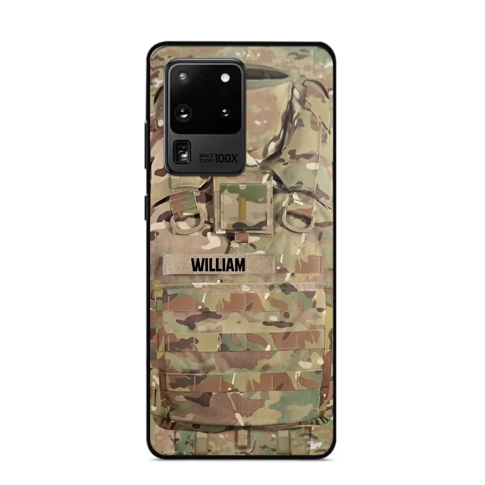 Personalized US Veterans/Soldier Camo Phone Case Printed 22OCT-DT07