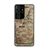 Personalized US Veterans/Soldier Camo Phone Case Printed 22OCT-DT07