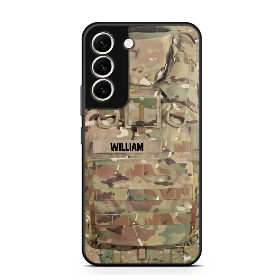 Personalized US Veterans/Soldier Camo Phone Case Printed 22OCT-DT07