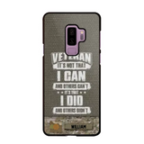 Personalized Veteran it's not that i can and others can't it's that i did and others didn't Phone Case Printed QTHQ1910