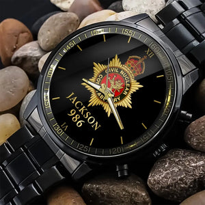 Personalized United Kingdom Police Custom Name & ID Watch Printed QTKH24685