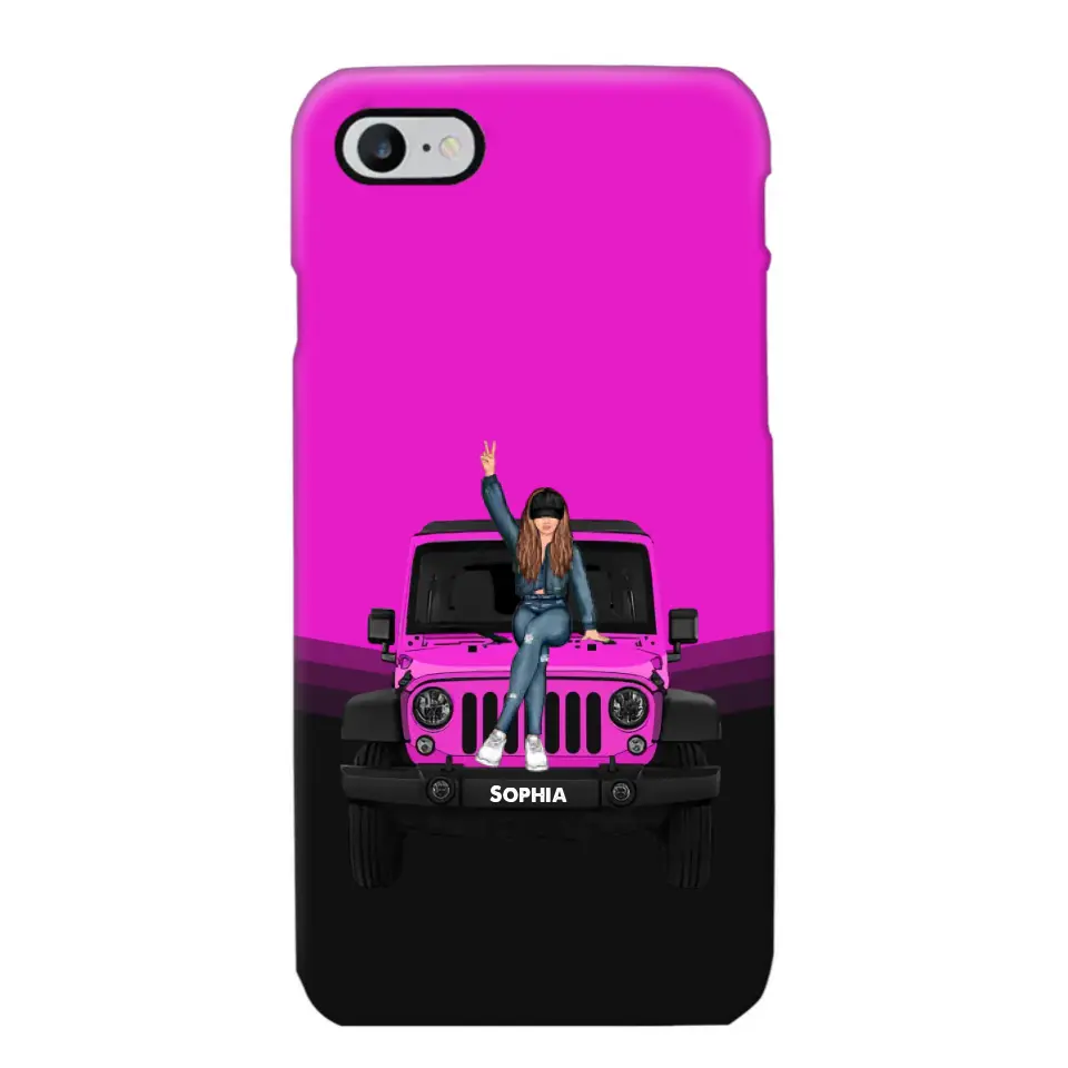 Personalized Jeep Girl Custom Name Phonecase Printed VQ24923