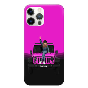 Personalized Jeep Girl Custom Name Phonecase Printed VQ24923