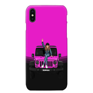 Personalized Jeep Girl Custom Name Phonecase Printed VQ24923