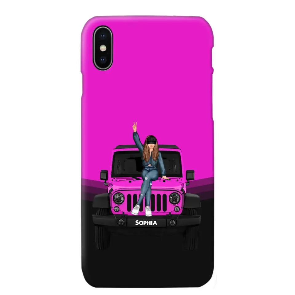 Personalized Jeep Girl Custom Name Phonecase Printed VQ24923