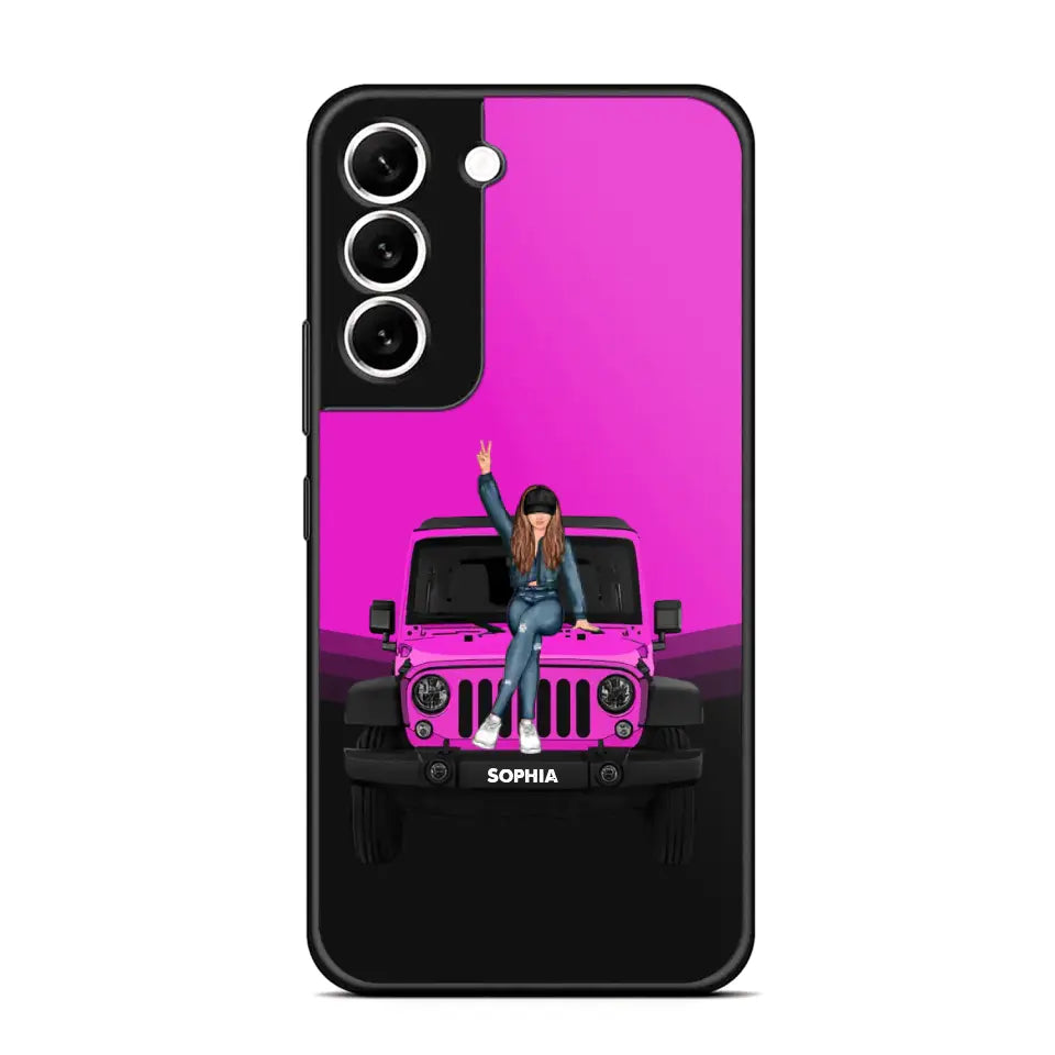 Personalized Jeep Girl Custom Name Phonecase Printed VQ24923