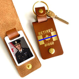 Personalized Upload Your Canadian Police Photo Retired Canadian Police Custom ID Leather Keychain Printed KVH24950