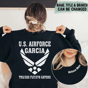 Personalized US Army Logo US Mom Custom Name Sweatshirt Printed KVH241025