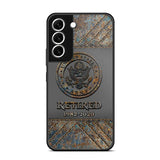 Personalized Retired US Army Logo Custom Service Time Phonecase Printed VQ241086