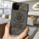 Personalized Retired US Army Logo Custom Service Time Phonecase Printed VQ241086