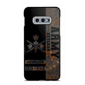 Personalized Canadian Army Veteran Canadian Army Logo Custom Name & Time Phonecase Printed QTKH241089