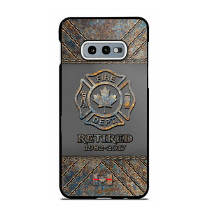 Personalized Retired Canadian Firefighter Custom Service Time Phonecase Printed QTKH241100