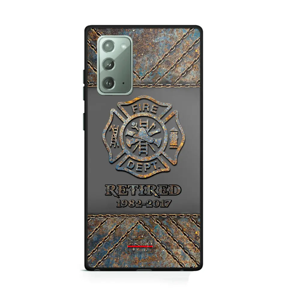 Personalized Australian Firefighter Custom Time Phonecase Printed QTKH241100