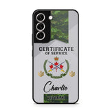 Personalized Canadian Veteran Logo Custom Name & Rank Gold Phonecase Printed AHHN241185