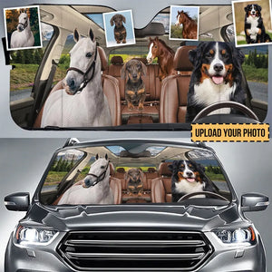 Personalized Upload Your Pet Photo Carshade Printed 241282LVA