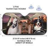 Personalized Upload Your Pet Photo Carshade Printed 241282LVA