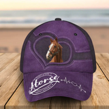 Personalized Upload Your Horse Photo Horse Lovers Gift Cap 3D Printed HN241327