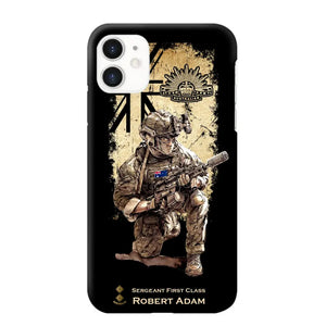 Personalized Australian Veteran Logo Custom Name & Rank Gold Phonecase Printed LVA241528