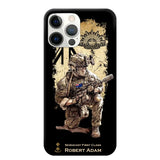 Personalized Australian Veteran Logo Custom Name & Rank Gold Phonecase Printed LVA241528