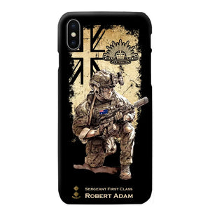 Personalized Australian Veteran Logo Custom Name & Rank Gold Phonecase Printed LVA241528