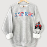 Personalized US Jeep Girl Custom Name Independence Day 4th July Sweatshirt Printed VQ241538