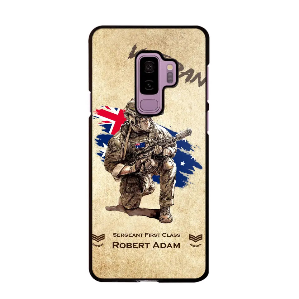 Personalized Australian Veteran Custom Name & Rank Phonecase Printed AHHN241696