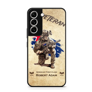 Personalized Australian Veteran Custom Name & Rank Phonecase Printed AHHN241696