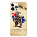 Personalized Australian Veteran Custom Name & Rank Phonecase Printed AHHN241696