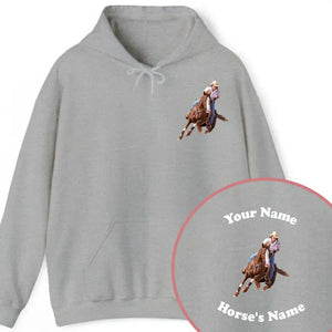 Personalized Upload Your Photo Horse Riding Hoodie 2D Printed HN241734