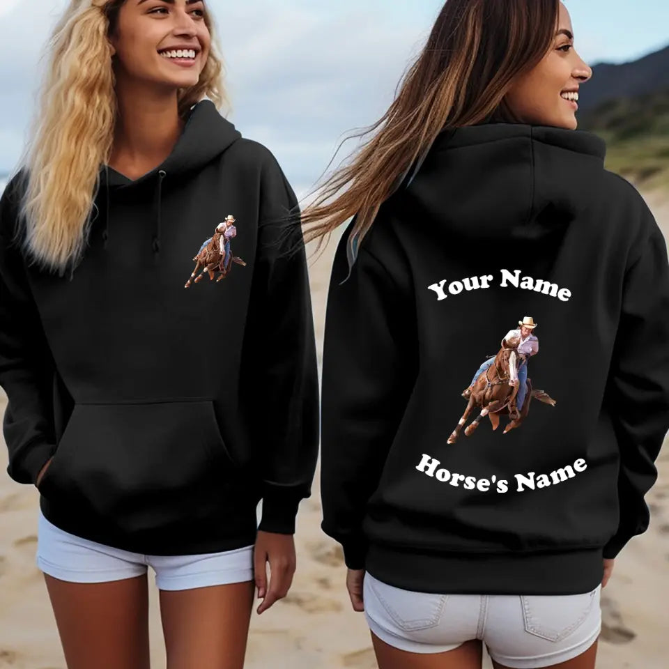 Personalized Upload Your Photo Horse Riding Hoodie 2D Printed HN241734